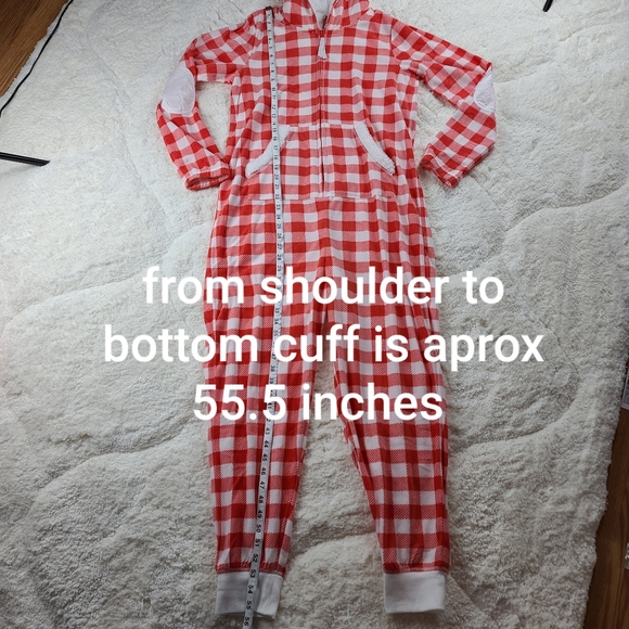 NEW One piece Fleece Hooded Pajamas - Picture 9 of 10